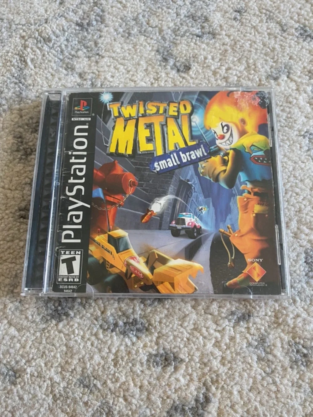 RARE Twisted Metal Black Label Small Brawl PS1 Game Tested Working Condition